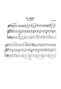 Глиэр - Вальс для скрипки op.45 N2 - Клавир - первая страница